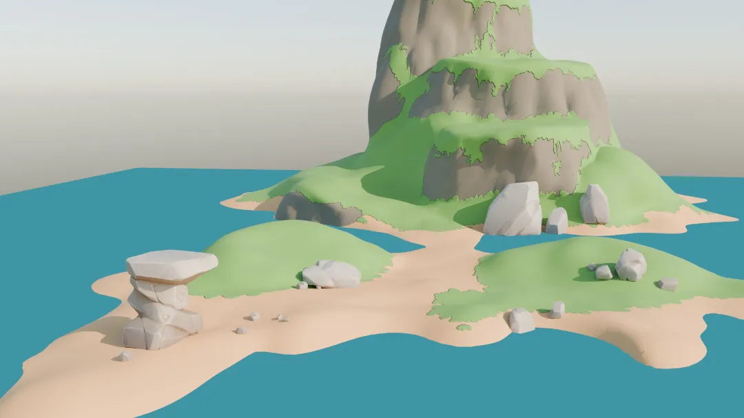 Island progression with improvements to decorations - second layer